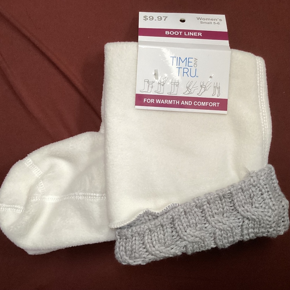 Time and Tru Women’s Comfort Sock Easy On/Off NWT Size Small 5-6